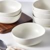 imageStone Lain Delilah 8inch Bowl 6Piece Dish Set Porcelain PeachCream