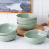 imageStone Lain Delilah 8inch Bowl 6Piece Dish Set Porcelain PeachHoneydew