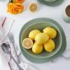 imageStone Lain Delilah 8inch Bowl 6Piece Dish Set Porcelain PeachHoneydew