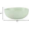 imageStone Lain Delilah 8inch Bowl 6Piece Dish Set Porcelain PeachLime Green