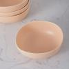 imageStone Lain Delilah 8inch Bowl 6Piece Dish Set Porcelain PeachPastel Orange