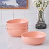 imageStone Lain Delilah 8inch Bowl 6Piece Dish Set Porcelain PeachPeach