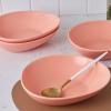 imageStone Lain Delilah 8inch Bowl 6Piece Dish Set Porcelain PeachPeach
