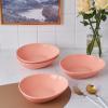 imageStone Lain Delilah 8inch Bowl 6Piece Dish Set Porcelain PeachPeach