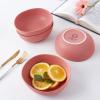 imageStone Lain Delilah 8inch Bowl 6Piece Dish Set Porcelain PeachTerracotta