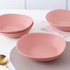 imageStone Lain Delilah 8inch Bowl 6Piece Dish Set Porcelain PeachTerracotta
