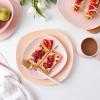 imageStone lain Delilah Salad Plate 6Piece Dish Set Porcelain Honeydew 6 Salad PlatesBlush