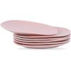 imageStone lain Delilah Salad Plate 6Piece Dish Set Porcelain Honeydew 6 Salad PlatesBlush