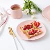 imageStone lain Delilah Salad Plate 6Piece Dish Set Porcelain Honeydew 6 Salad PlatesBlush