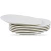 imageStone lain Delilah Salad Plate 6Piece Dish Set Porcelain Honeydew 6 Salad PlatesCream