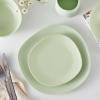 imageStone lain Delilah Salad Plate 6Piece Dish Set Porcelain Honeydew 6 Salad PlatesLime Green