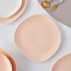 imageStone lain Delilah Salad Plate 6Piece Dish Set Porcelain Honeydew 6 Salad PlatesPastel Orange