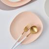 imageStone lain Delilah Salad Plate 6Piece Dish Set Porcelain Honeydew 6 Salad PlatesPastel Orange