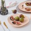 imageStone lain Delilah Salad Plate 6Piece Dish Set Porcelain Honeydew 6 Salad PlatesPastel Orange