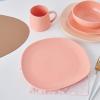 imageStone lain Delilah Salad Plate 6Piece Dish Set Porcelain Honeydew 6 Salad PlatesPeach