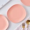 imageStone lain Delilah Salad Plate 6Piece Dish Set Porcelain Honeydew 6 Salad PlatesPeach