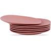 imageStone lain Delilah Salad Plate 6Piece Dish Set Porcelain Honeydew 6 Salad PlatesTerracotta
