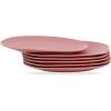imageStone lain Delilah Salad Plate 6Piece Dish Set Porcelain Honeydew 6 Salad PlatesTerracotta