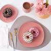 imageStone lain Delilah Salad Plate 6Piece Dish Set Porcelain Honeydew 6 Salad PlatesTerracotta