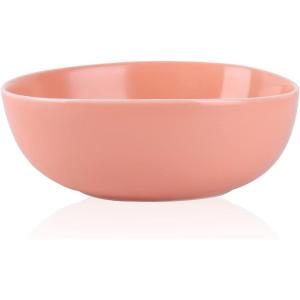 imageStone Lain Delilah 8inch Bowl 6Piece Dish Set Porcelain PeachPeach
