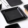 imageStone Lain Amy Porcelain Dinnerware Set 24Piece Service for 6 BlackBlack