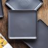 imageStone Lain Amy Porcelain Dinnerware Set 24Piece Service for 6 BlackGray