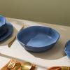 imageStone Lain Baskerville 12Piece Dinnerware Set Stoneware GreenBlue