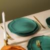 imageStone Lain Baskerville 12Piece Dinnerware Set Stoneware GreenGreen