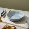 imageStone Lain Baskerville 12Piece Dinnerware Set Stoneware GreenLight Blue