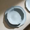 imageStone Lain Baskerville 12Piece Dinnerware Set Stoneware GreenLight Blue