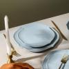 imageStone Lain Baskerville 12Piece Dinnerware Set Stoneware GreenLight Blue