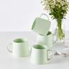 imageStone Lain Delilah Mug 6Piece Dish Set Porcelain HoneydewLime Green