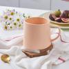 imageStone Lain Delilah Mug 6Piece Dish Set Porcelain HoneydewPastel Orange