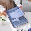 imageStone Lain Esmeralda Porcelain Dinnerware Set Service for 8 32 Pieces Square Green Brushed DesignBlue