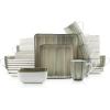 imageStone Lain Esmeralda Porcelain Dinnerware Set Service for 8 32 Pieces Square Green Brushed DesignGreen