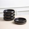 imageStone Lain Lagoon 24Piece Dinnerware Set Stoneware Plates and Bowls set Microwave and Dishwasher Safe Dish Set for 8 GreenBlack