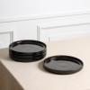 imageStone Lain Lagoon 24Piece Dinnerware Set Stoneware Plates and Bowls set Microwave and Dishwasher Safe Dish Set for 8 GreenBlack