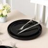imageStone Lain Lagoon 24Piece Dinnerware Set Stoneware Plates and Bowls set Microwave and Dishwasher Safe Dish Set for 8 GreenBlack