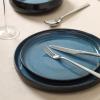 imageStone Lain Lagoon 24Piece Dinnerware Set Stoneware Plates and Bowls set Microwave and Dishwasher Safe Dish Set for 8 GreenBlue