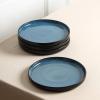 imageStone Lain Lagoon 24Piece Dinnerware Set Stoneware Plates and Bowls set Microwave and Dishwasher Safe Dish Set for 8 GreenBlue