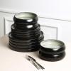 imageStone Lain Lagoon 24Piece Dinnerware Set Stoneware Plates and Bowls set Microwave and Dishwasher Safe Dish Set for 8 GreenGreen