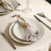 imageStone Lain Linea 12Piece Dinnerware Set Stoneware WhiteWhite