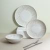 imageStone Lain Linea 12Piece Dinnerware Set Stoneware WhiteWhite