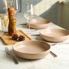 imageStone Lain Logan 16Piece Dinnerware Set Stoneware TerracottaBeige