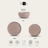 imageStone Lain Logan 16Piece Dinnerware Set Stoneware TerracottaBeige