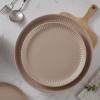 imageStone Lain Logan 16Piece Dinnerware Set Stoneware TerracottaBeige