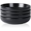 imageStone Lain Logan 16Piece Dinnerware Set Stoneware TerracottaBlack