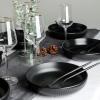 imageStone Lain Logan 16Piece Dinnerware Set Stoneware TerracottaBlack