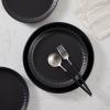 imageStone Lain Logan 16Piece Dinnerware Set Stoneware TerracottaBlack