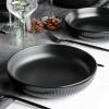 imageStone Lain Logan 16Piece Dinnerware Set Stoneware TerracottaBlack